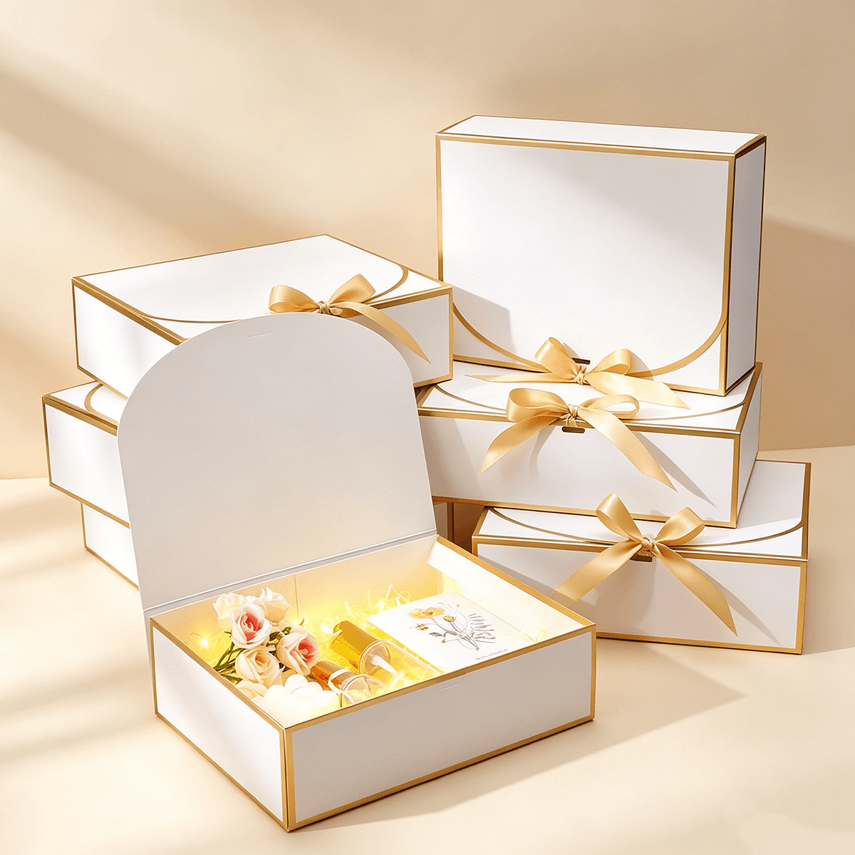 Custom White Paper Gift Box for Elegant Packaging